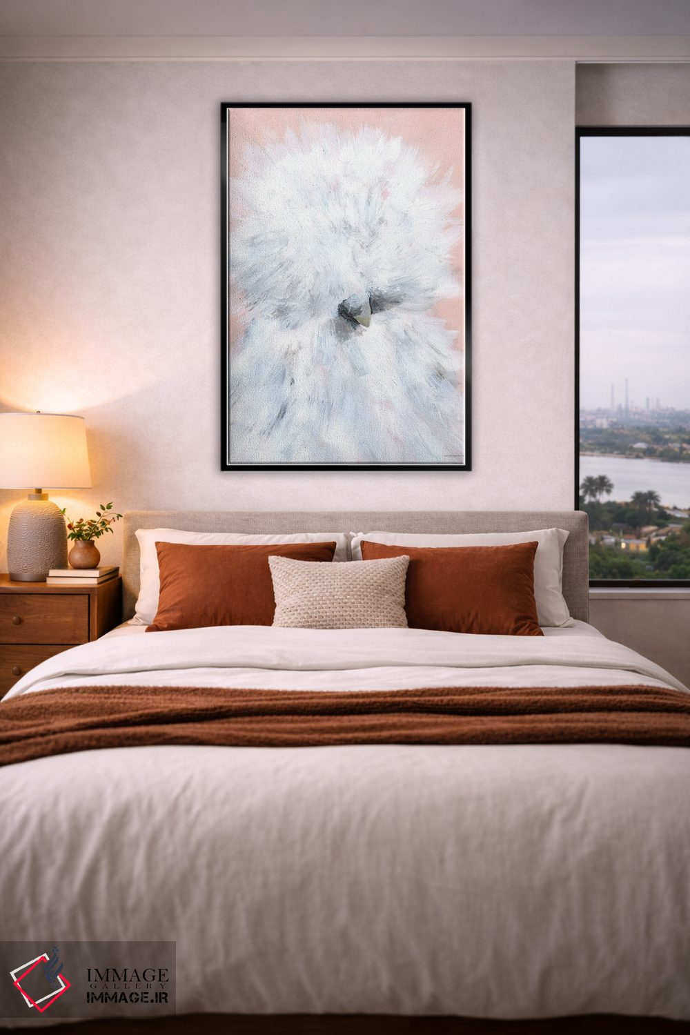 تابلو مدرن اون دختر موهای عالی داره اثر کندون کریشنز - D5B