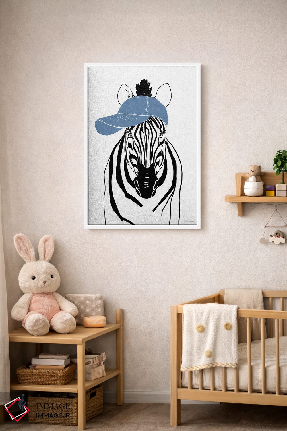 تابلو مینیمال گورخر تیم اثر کندون کریشنز - D3W