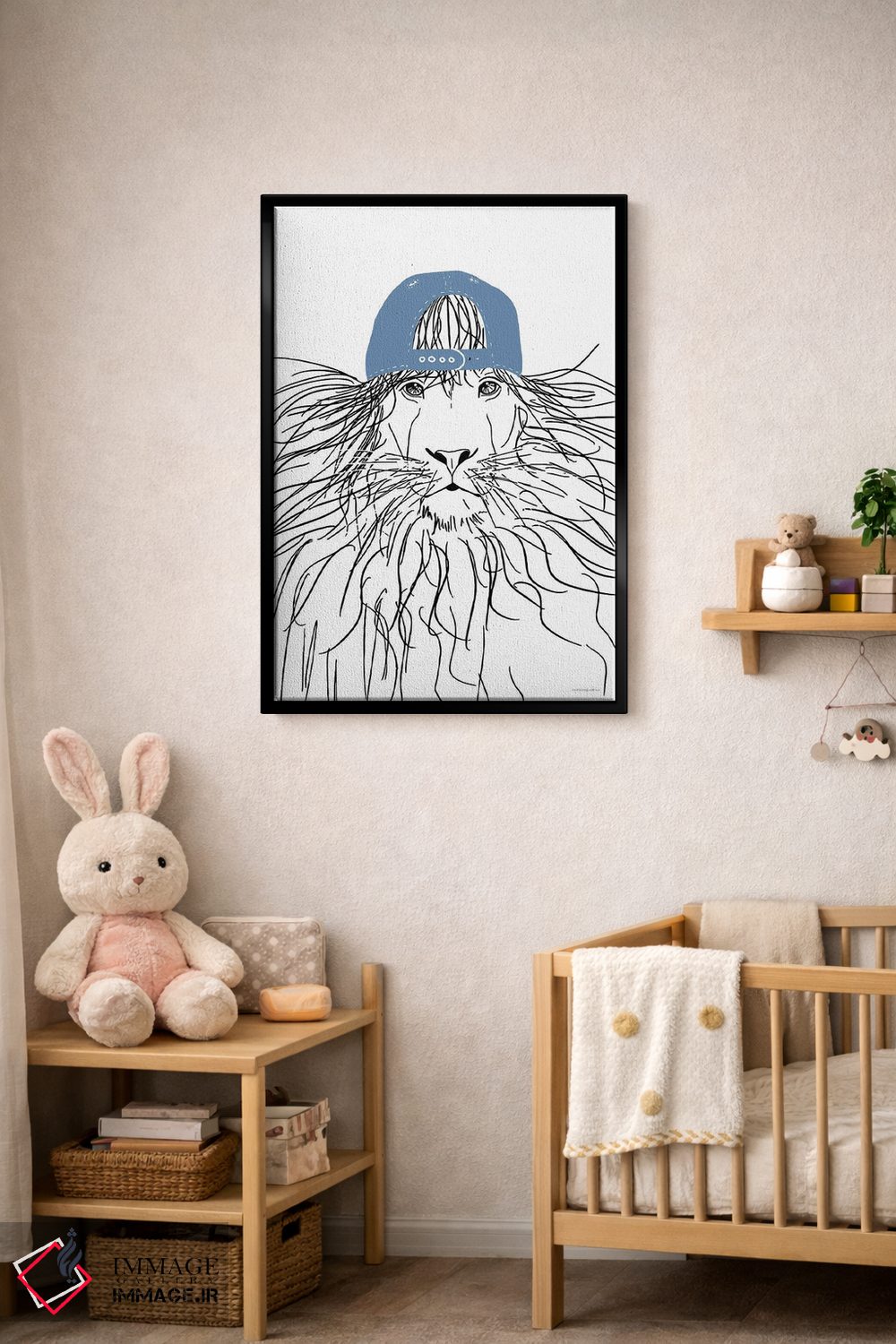 تابلو مینیمال شیر تیم اثر کندون کریشنز - D5B