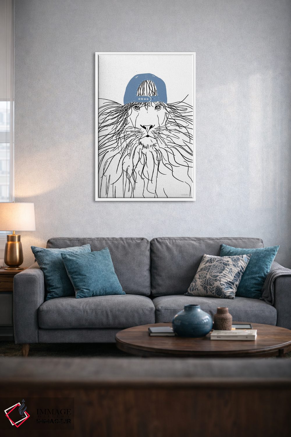 تابلو مینیمال شیر تیم اثر کندون کریشنز - D4W