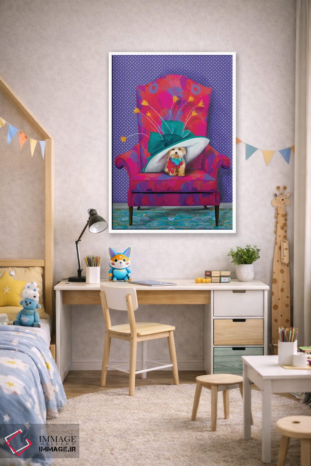 تابلو دکوراتیو گل زرد اثر کندون کریشنز - D1W