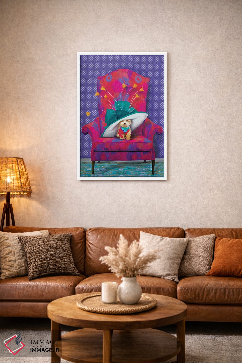 تابلو دکوراتیو گل زرد اثر کندون کریشنز - D2W