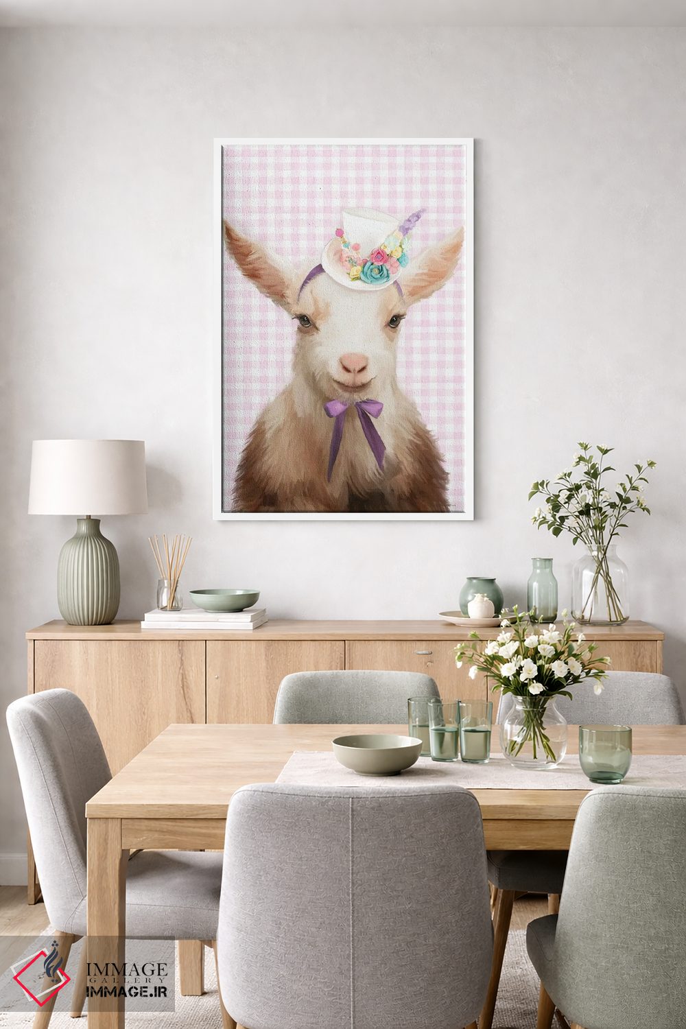 تابلو دکوراتیو بچه شیرین اثر کندون کریشنز - D5W