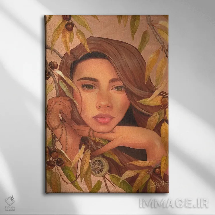 تابلو دکوراتیو آرامش اثر کلسی مرکل - نمای روبهرو روی دیوار