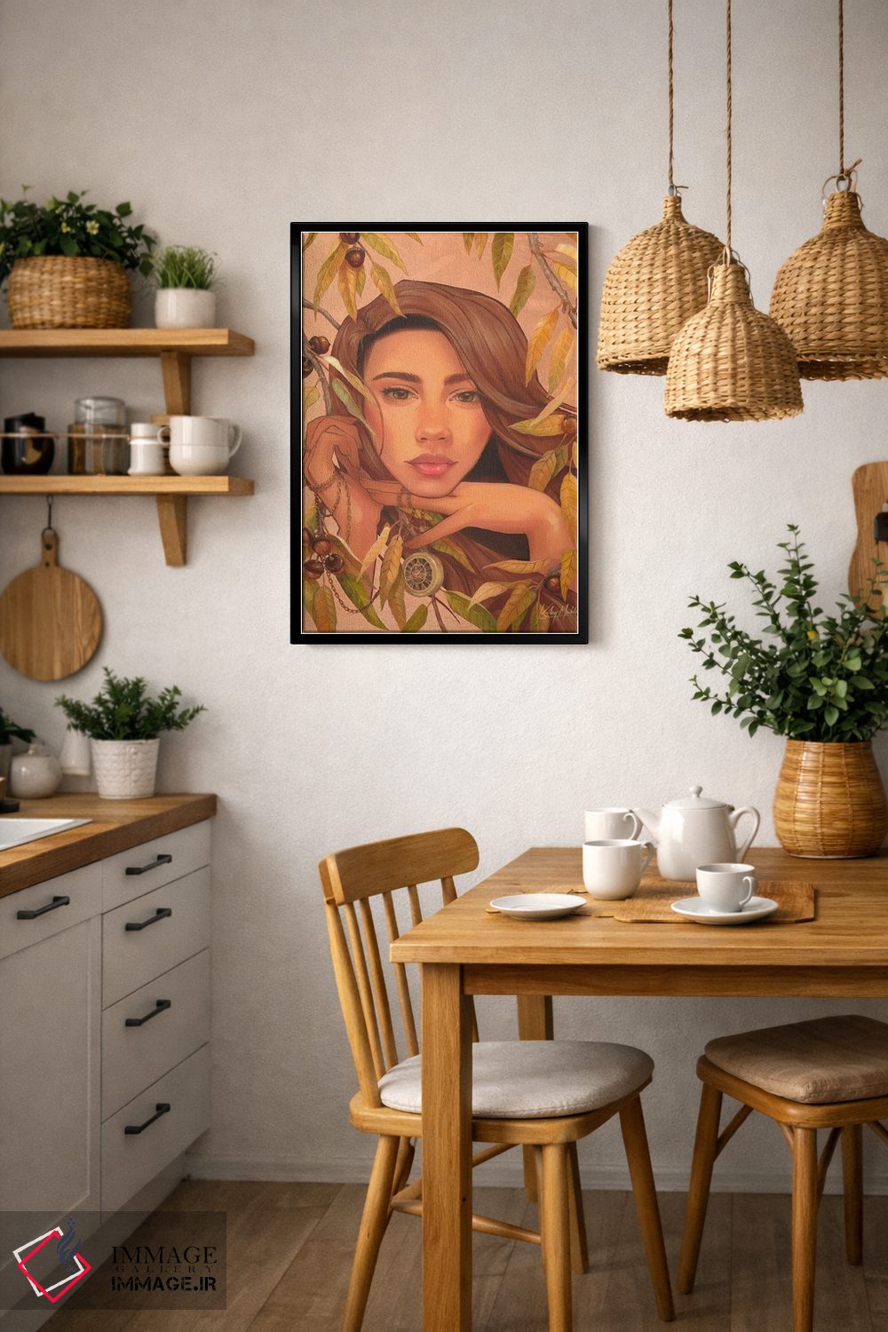 تابلو دکوراتیو آرامش اثر کلسی مرکل - D6B