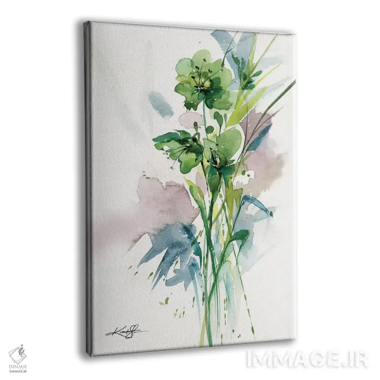 تابلو دکوراتیو سرخوشی سبز دوم اثر کتی مورتون استنیون - نمای پرسپکتیو محصول