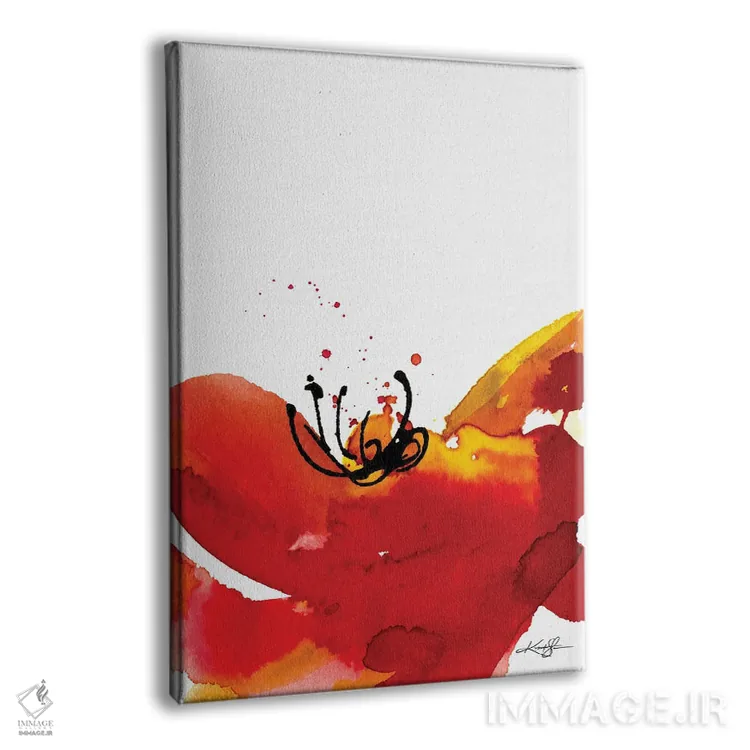 تابلو انتزاعی گل روح چهل وششم اثر کتی مورتون استنیون - نمای پرسپکتیو محصول