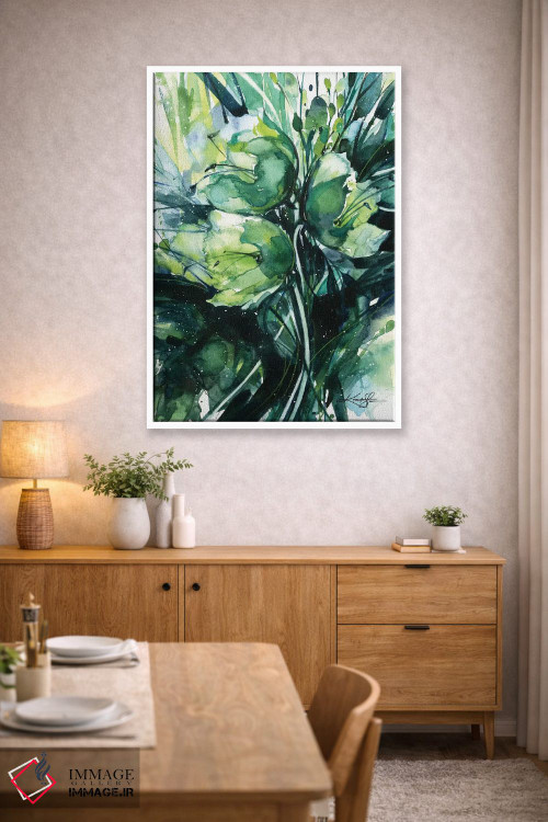تابلو دکوراتیو سرخوشی سبز سوم اثر کتی مورتون استنیون - D3W
