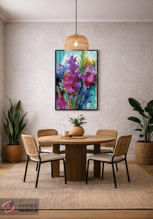 تابلو دکوراتیو رقص در میان شکوفه ها دوم اثر کتی مورتون استنیون - D3B