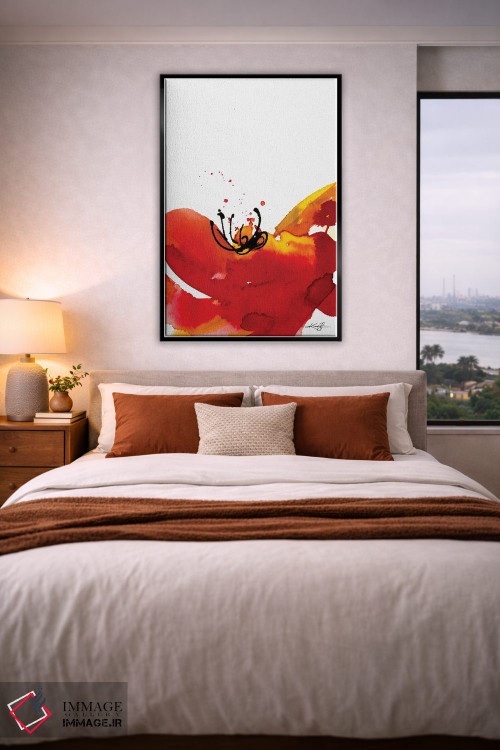 تابلو انتزاعی گل روح چهل وششم اثر کتی مورتون استنیون - D4B