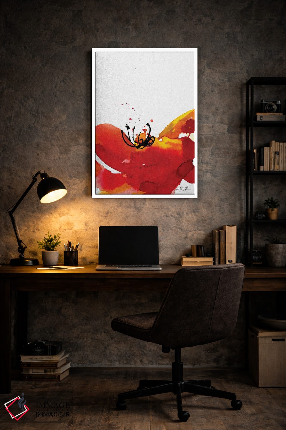 تابلو انتزاعی گل روح چهل وششم اثر کتی مورتون استنیون - D5W