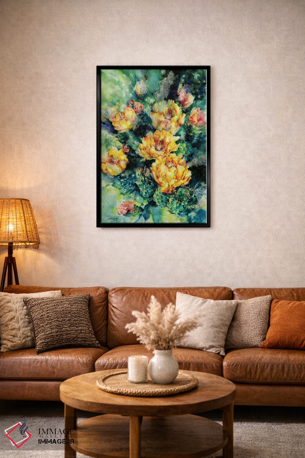 تابلو دکوراتیو گلابی خاردار اثر کتی مورتون استنیون - D3B