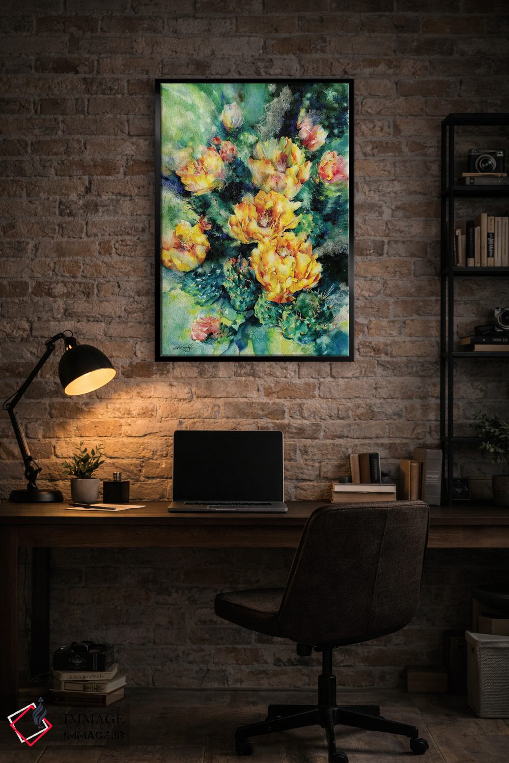 تابلو دکوراتیو گلابی خاردار اثر کتی مورتون استنیون - D5B