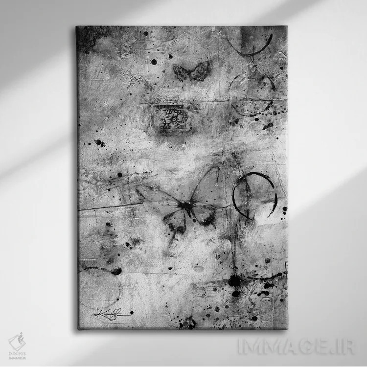 تابلو دکوراتیو ملودی تامل پنجم-دوم اثر کتی مورتون استنیون - نمای روبهرو روی دیوار