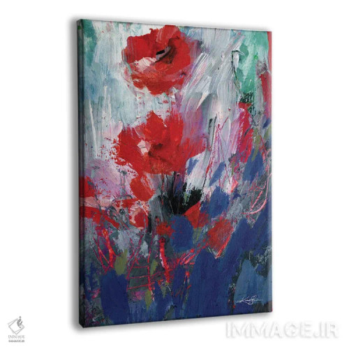تابلو انتزاعی گل های انتزاعی LXIX اثر کتی مورتون استنیون - نمای پرسپکتیو محصول