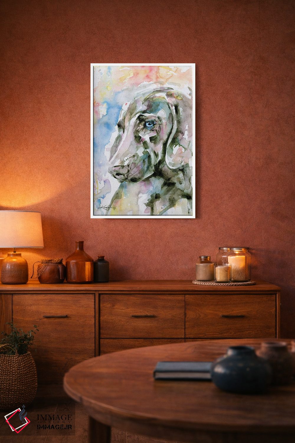 تابلو دکوراتیو چشمان آبی اثر کتی مورتون استنیون - D4W