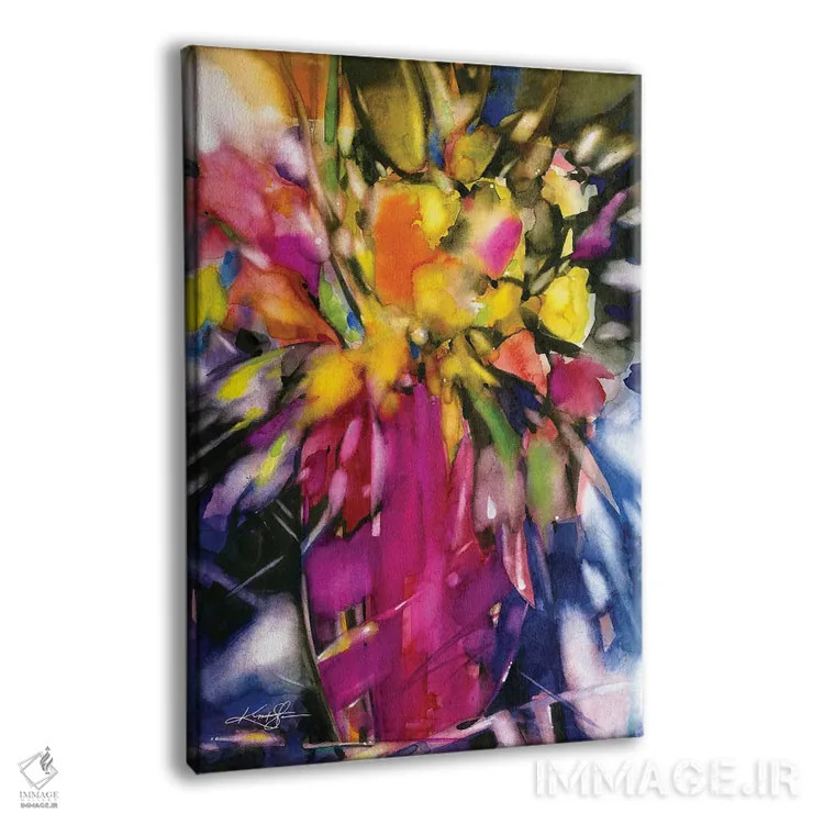 تابلو دکوراتیو شکوفه های لطیف اثر کتی مورتون استنیون - نمای پرسپکتیو محصول