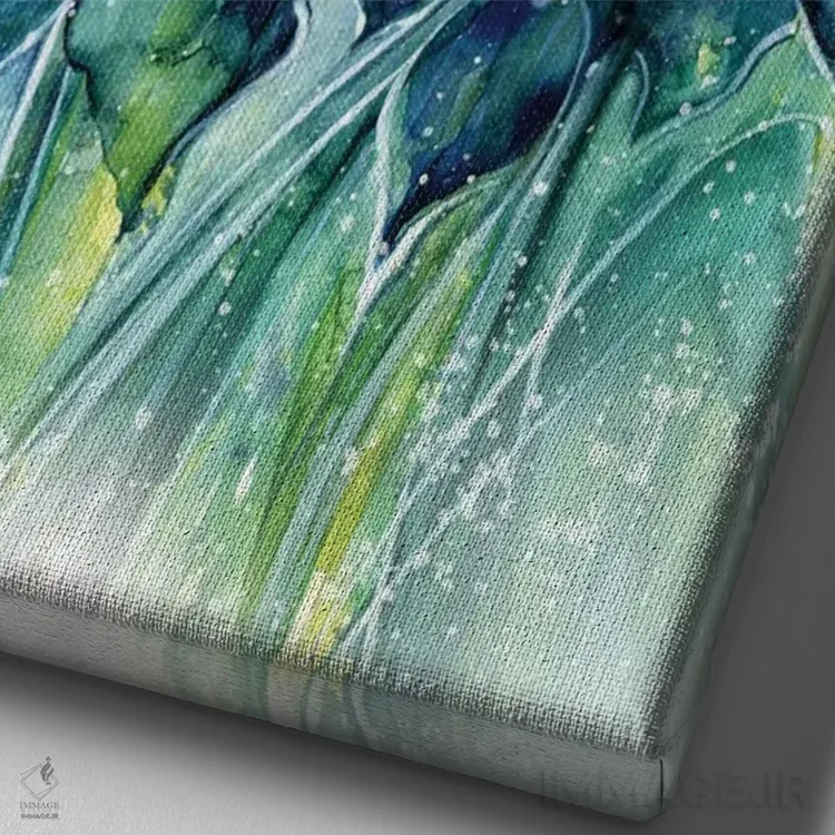 تابلو دکوراتیو افسون سلطنتی اثر کتی مورتون استنیون - نمای نزدیک بافت بوم