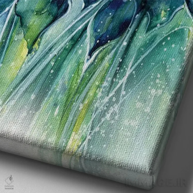 تابلو دکوراتیو افسون سلطنتی اثر کتی مورتون استنیون - نمای نزدیک بافت بوم
