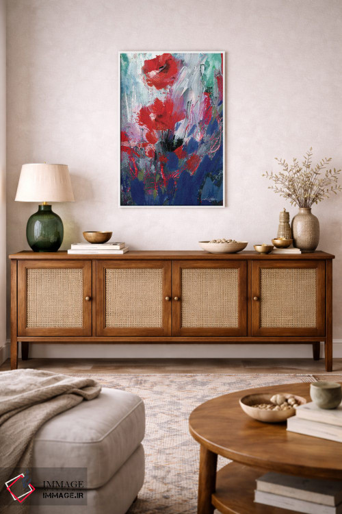 تابلو انتزاعی گل های انتزاعی LXIX اثر کتی مورتون استنیون - D2W