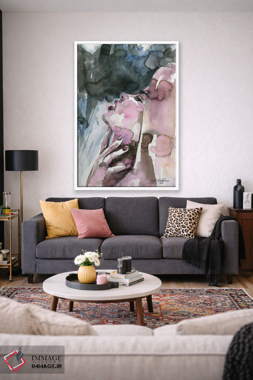تابلو انتزاعی لحظه ای حسی اثر کتی مورتون استنیون - D1W