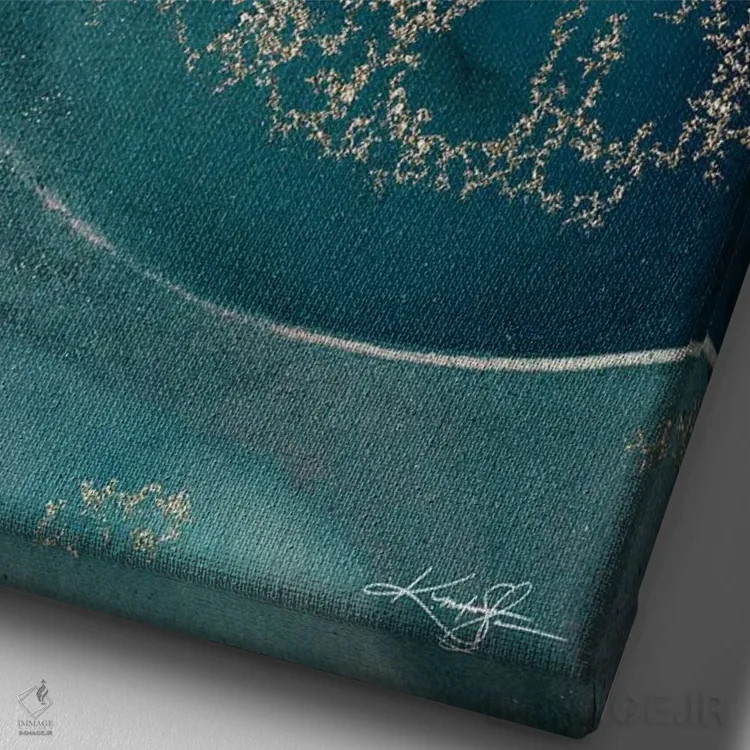 تابلو دکوراتیو صدف ناتیلوس IIIC اثر کتی مورتون استنیون - نمای نزدیک بافت بوم