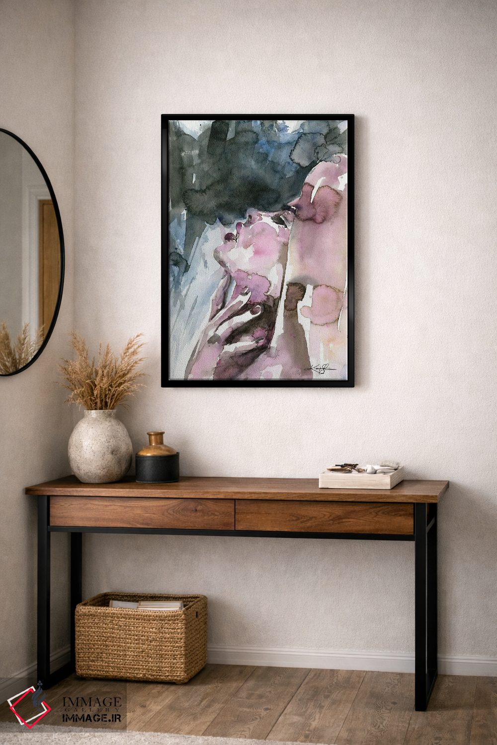 تابلو انتزاعی لحظه ای حسی اثر کتی مورتون استنیون - D5B