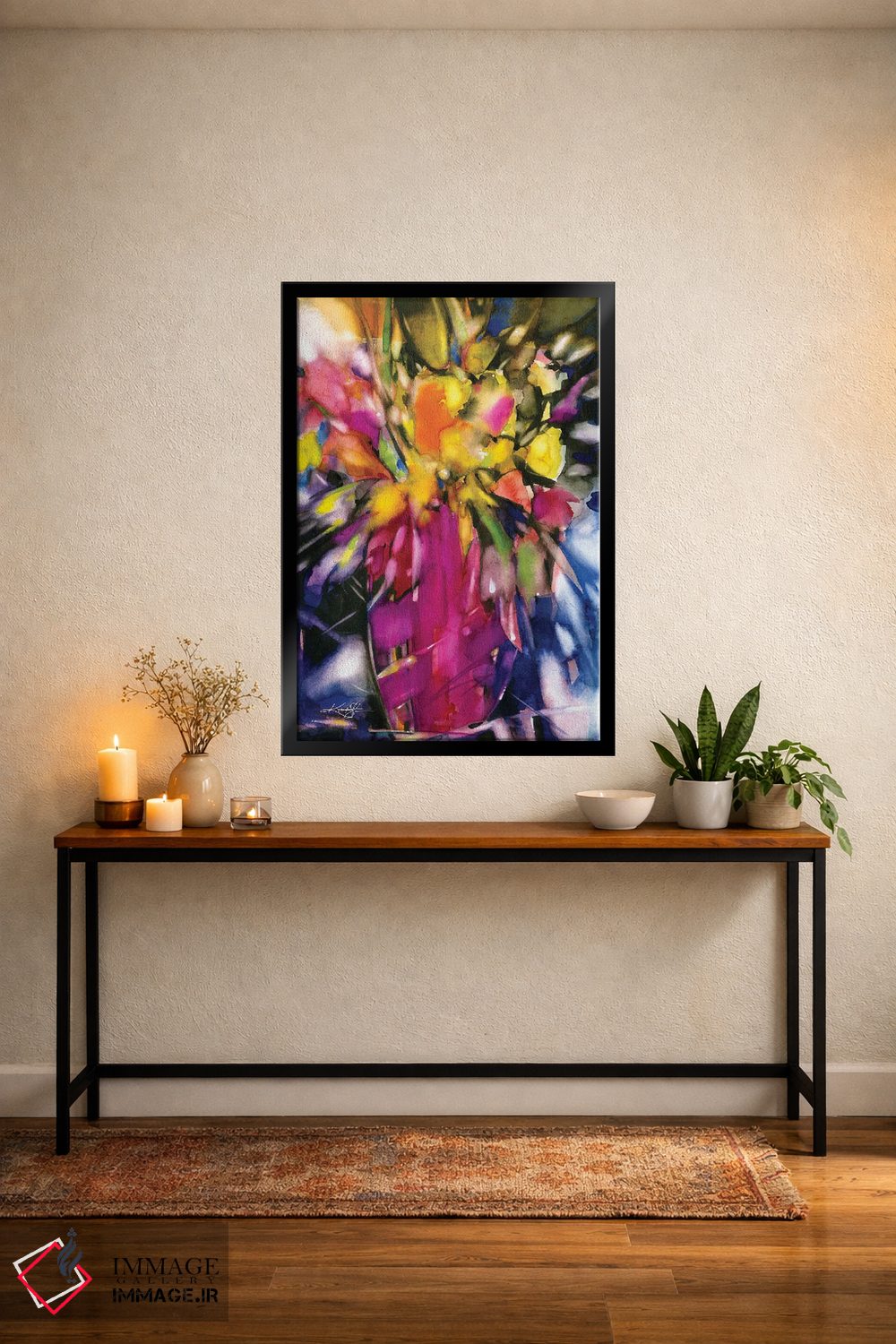 تابلو دکوراتیو شکوفه های لطیف اثر کتی مورتون استنیون - D4B