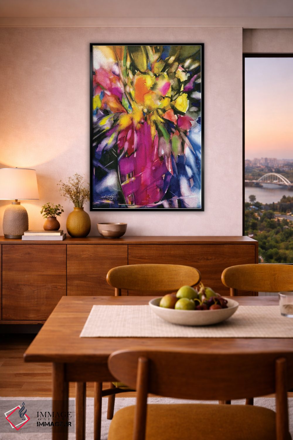 تابلو دکوراتیو شکوفه های لطیف اثر کتی مورتون استنیون - D6B