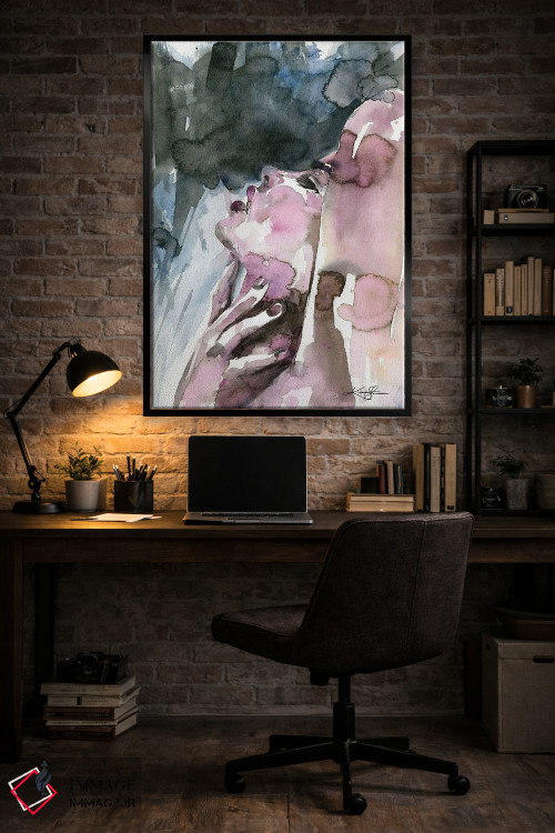 تابلو انتزاعی لحظه ای حسی اثر کتی مورتون استنیون - D6B