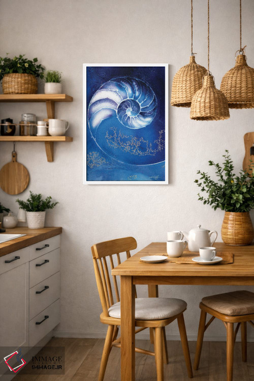 تابلو دکوراتیو صدف ناتیلوس IIIA اثر کتی مورتون استنیون - D2W