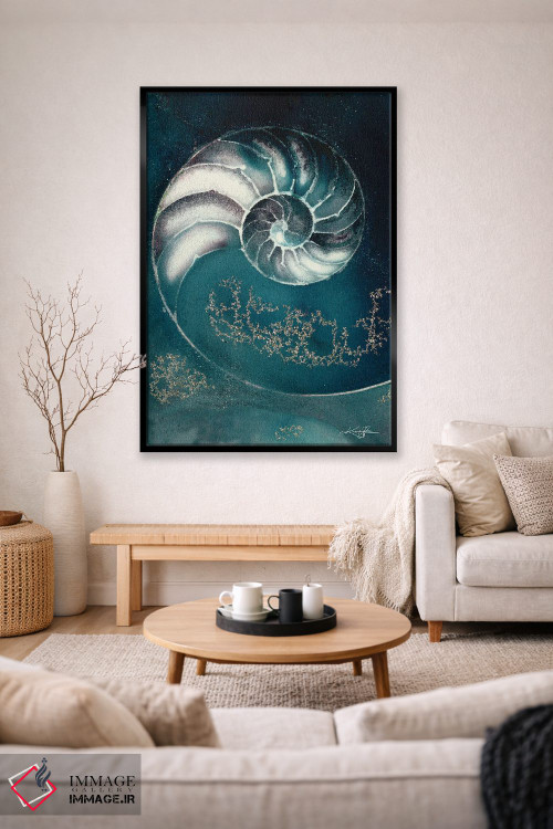 تابلو دکوراتیو صدف ناتیلوس IIIC اثر کتی مورتون استنیون - D2B