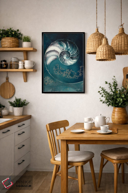 تابلو دکوراتیو صدف ناتیلوس IIIC اثر کتی مورتون استنیون - D6B