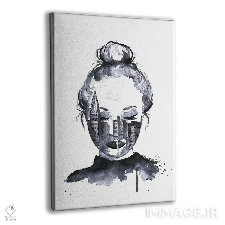 تابلو مدرن حال و هوای نیویورک اثر کلسی مک نت - نمای پرسپکتیو محصول