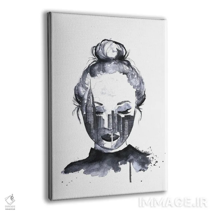 تابلو مدرن حال و هوای نیویورک اثر کلسی مک نت - نمای پرسپکتیو محصول