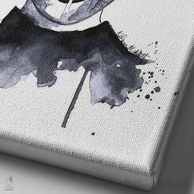 تابلو مدرن حال و هوای نیویورک اثر کلسی مک نت - نمای نزدیک بافت بوم