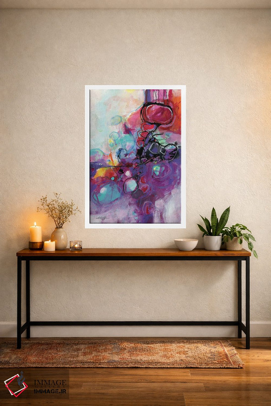 تابلو انتزاعی شعر در انتزاع V اثر کتی مورتون استنیون - D3W