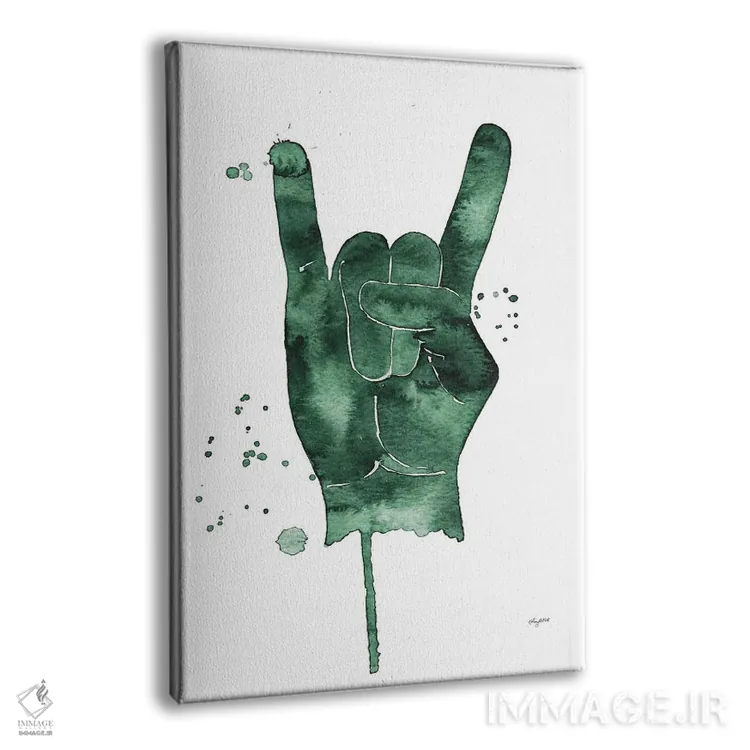 تابلو دکوراتیو علامت راک اثر کلسی مک نت - نمای پرسپکتیو محصول