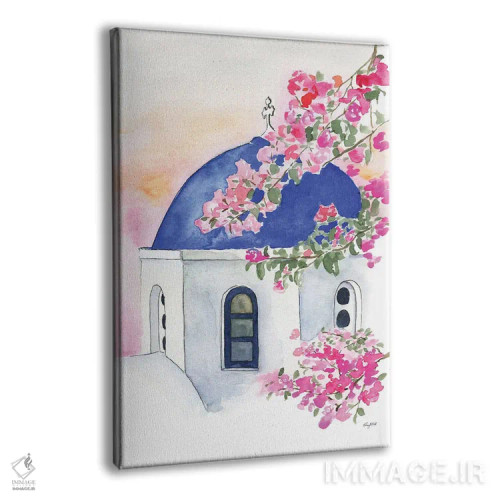 تابلو دکوراتیو سانتورینی اثر کلسی مک نت - نمای پرسپکتیو محصول