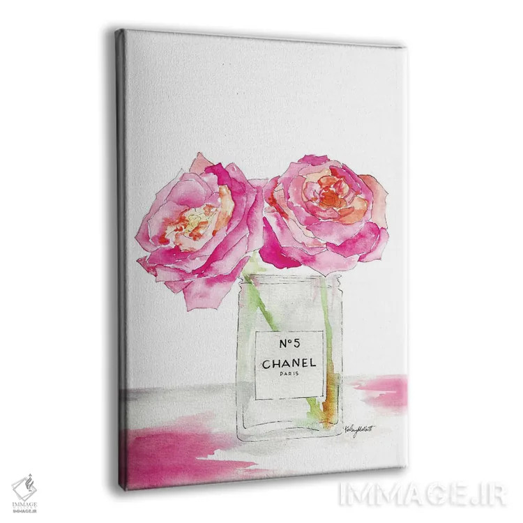 تابلو دکوراتیو گل های صدتومانی و عطر اثر کلسی مک نت - نمای پرسپکتیو محصول