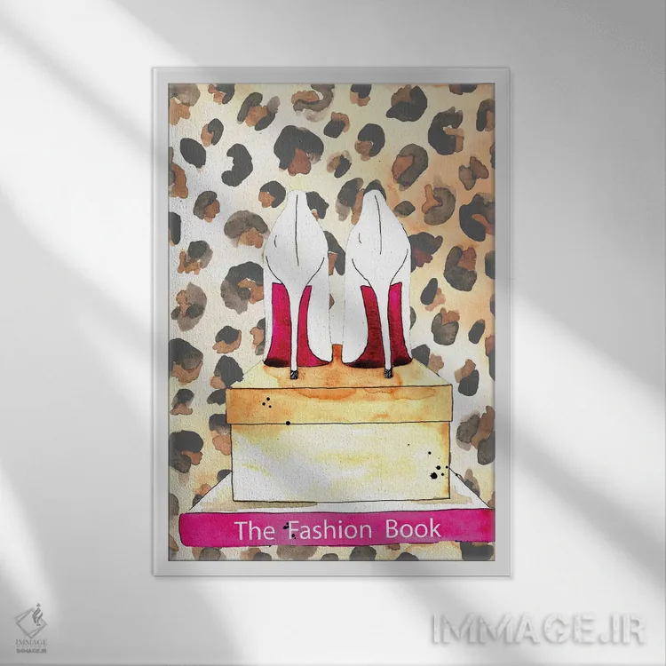 تابلو دکوراتیو انجمن جعبه کفش اثر کلسی مک نت - نمای قابدار سفید