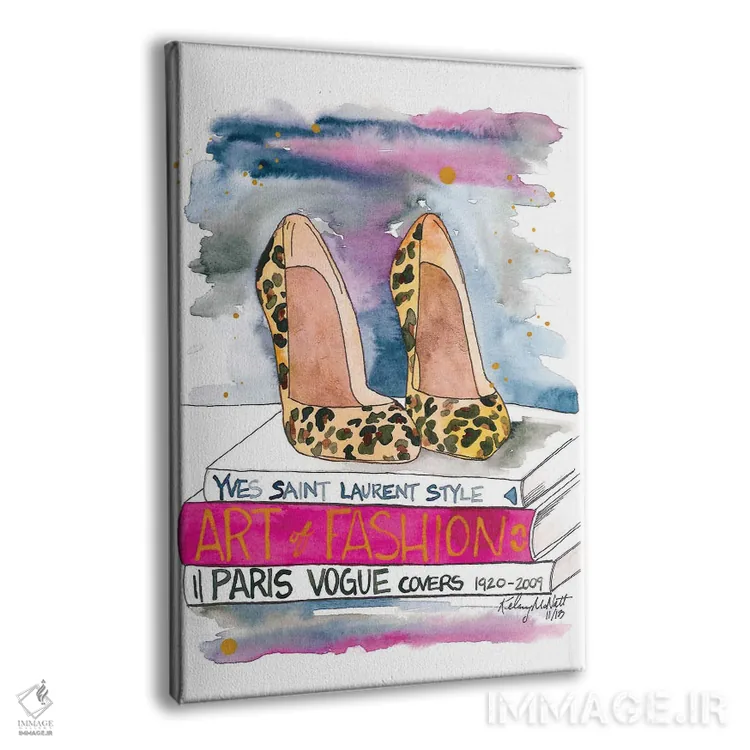 تابلو دکوراتیو پاشنه پلنگی اثر کلسی مک نت - نمای پرسپکتیو محصول