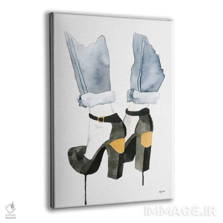 تابلو دکوراتیو پاشنه صفحه دار اثر کلسی مک نت - نمای پرسپکتیو محصول