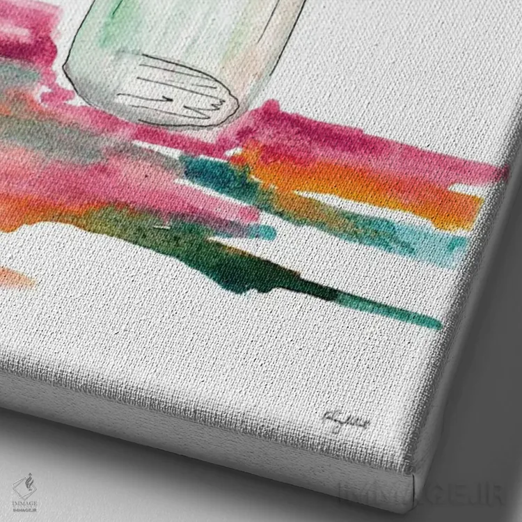 تابلو دکوراتیو گل آفتابگردان اثر کلسی مک نت - نمای نزدیک بافت بوم