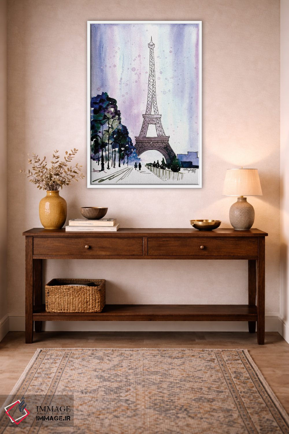 تابلو دکوراتیو پاریس در زمستان اثر کلسی مک نت - D2W