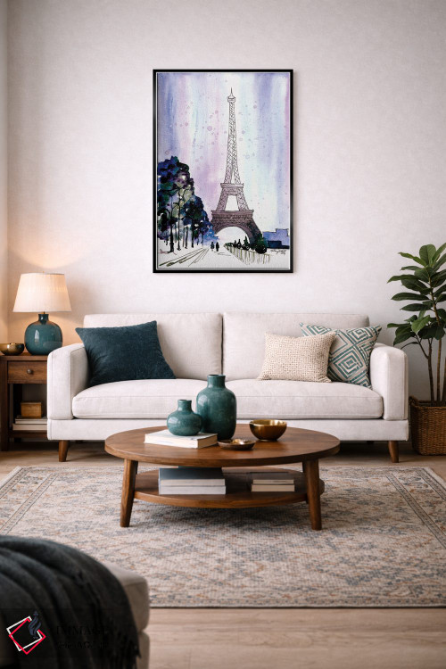 تابلو دکوراتیو پاریس در زمستان اثر کلسی مک نت - D4B