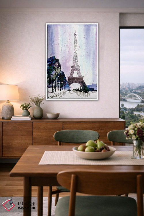 تابلو دکوراتیو پاریس در زمستان اثر کلسی مک نت - D5W