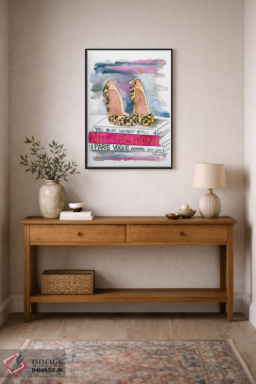 تابلو دکوراتیو پاشنه پلنگی اثر کلسی مک نت - D1B