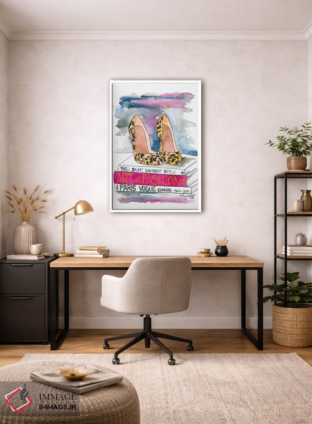 تابلو دکوراتیو پاشنه پلنگی اثر کلسی مک نت - D2W