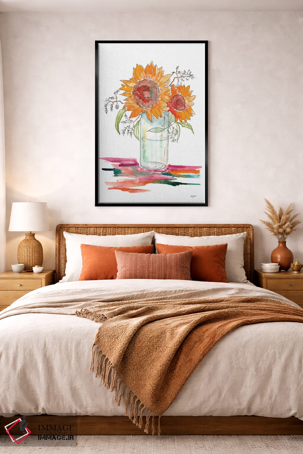 تابلو دکوراتیو گل آفتابگردان اثر کلسی مک نت - D5B